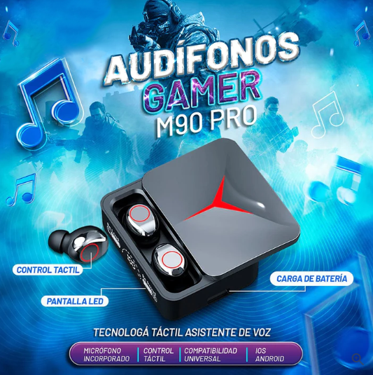 AudÍfonos Gamer M90 TWS