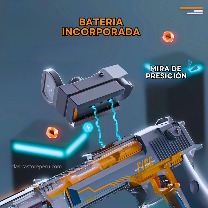 Pistola de Agua Desert Eagle con Luces