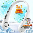 (OFERTA 2X1) Ventilador de Cuello Portatil +Obsequio Ventilador de Mano