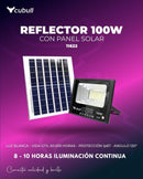 REFLECTOR SOLAR CUBULL 100W CON CABLE DE 3 METROS Y 10 HORAS DE DURACION
