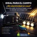 Radio Solar de 2 Paneles Cafini