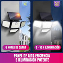 Lampara Solar Inteligente de 4 Cabezas Direcionables