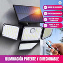 Lampara Solar Inteligente de 4 Cabezas Direcionables