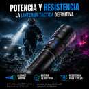 Linterna Táctica De Alcanze 4,000M | Batería 15,000 mAh