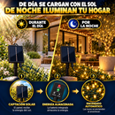 Luces LED Navideñas Solares Doradas 30 Metros + Obsequio Mandil