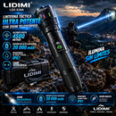 Linterna Táctica XL Ultra Potente LD-L1525A Alcance de 4500 m y Zoom Telescópico