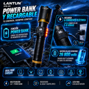 Linterna Táctica LANTUN EPC-241 – Alcance 4000M y 26,800 mAh