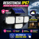 Lampara Solar Inteligente de 4 Cabezas Direcionables