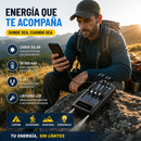 BATERÍA EXTERNA SOLAR POWERBANK 30 000 MAH 4 CABLES AIRE LIBRE