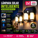 (OFERTA 2X1) Lampara Doble de Exterior Solar Inteligente