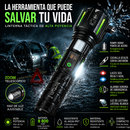Linterna Super Luminosa Premium de Supervivencia Martillo con Zoom Telescopico