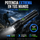 Linterna Táctica XL Ultra Potente LD-L1535A Alcance de 4500 m y Zoom Telescópico