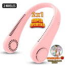 (OFERTA 2X1) Ventilador de Cuello Portatil +Obsequio Ventilador de Mano