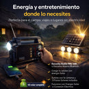 Radio Solar de 2 Paneles Cafini