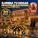 Luces LED Navideñas Solares Doradas 30 Metros + Obsequio Mandil