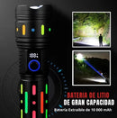 Linterna LED Super Luminosa con Zoom Telescópico de Hasta 3800 Metros Alcanze.