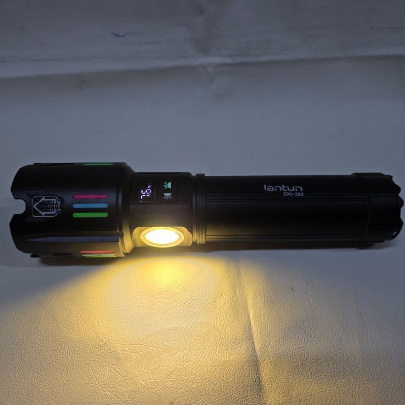 Linterna Táctica XL Ultra Potente EPC-282 – Alcance de 3800 m y Zoom Telescópico