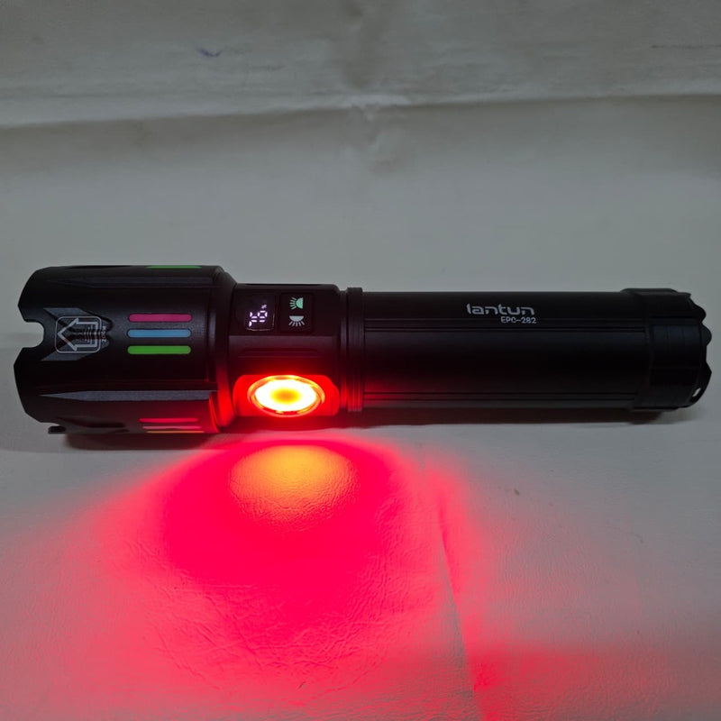 Linterna Táctica XL Ultra Potente EPC-282 – Alcance de 3800 m y Zoom Telescópico