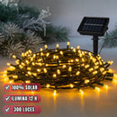 Luces LED Navideñas con Panel Solar (30 METROS)
