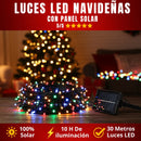 Luces LED Navideñas con Panel Solar (30 METROS)