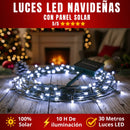 Luces Navideñas con Panel Solar Ambar Lineal LED (30 METROS)
