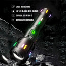Linterna LED Super Luminosa con Zoom Telescópico de Hasta 3MIL Metros Alcanze.