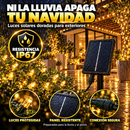 Luces LED Navideñas Solares Doradas 30 Metros + Obsequio Mandil