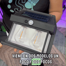 (OFERTA 2X1) Lampara 2 Focos de Exterior Solar Inteligente