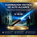 Linterna Táctica Alta Potencia LIDIMI-L1610A Alcance de 3800 m y Zoom Telescópico