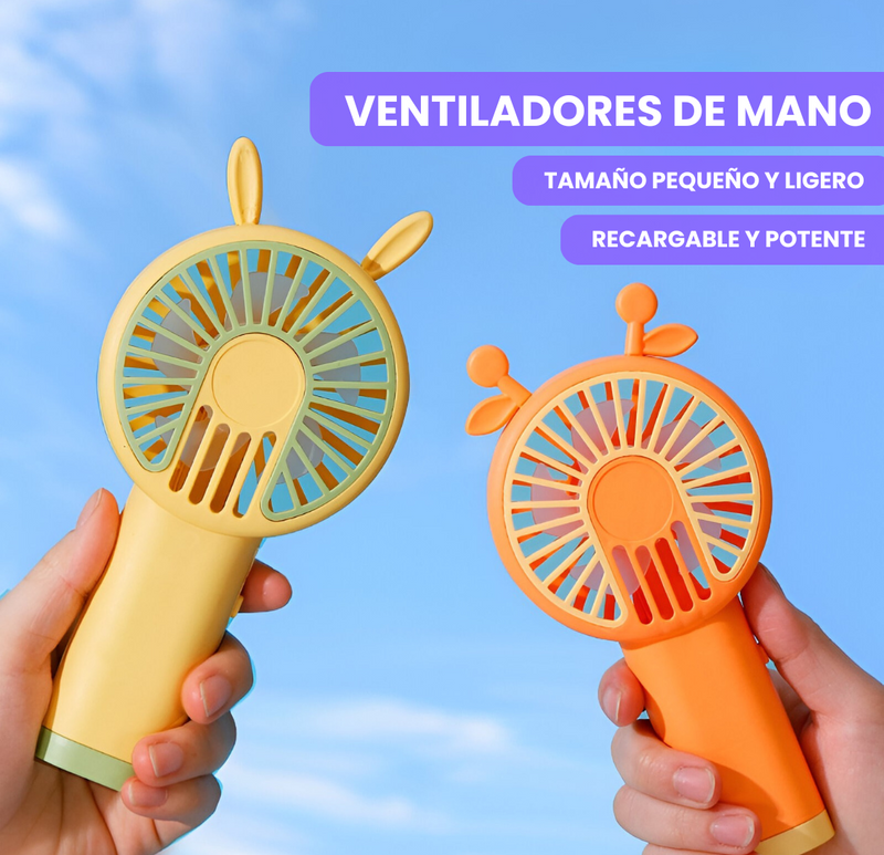 Ventilador de Mano Portatil Recargable