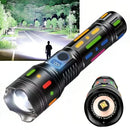 Linterna LED Super Luminosa con Zoom Telescópico de Hasta 3800 Metros Alcanze.