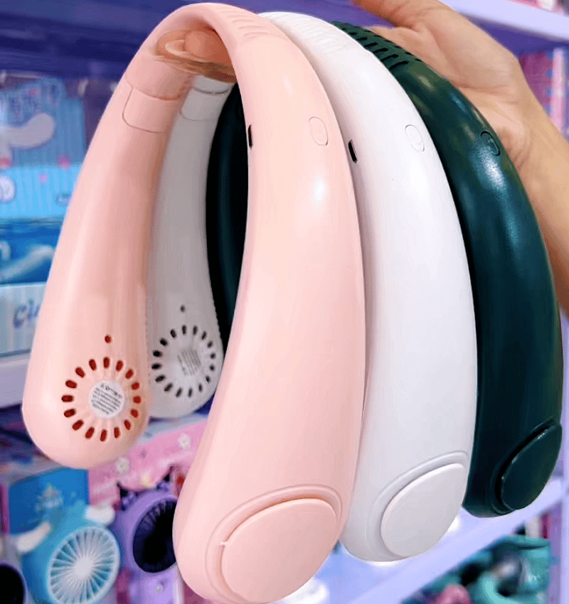 OFERTA 2X1) Ventilador de Cuello Portatil +Obsequio Ventilador de Man