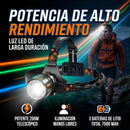 Linterna Led De Cabeza con Zoom Telescopico Lidimi de 3 Baterias.